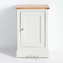 Bud Small Storage Mini Cupboard Painted Solid Wooden Oak Cabinet 1 Door Country