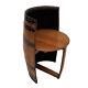 Comfort' Garden Chair Oak-wood Seat Handcrafted Solid Oak Barrel Furniture