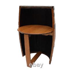 COMFORT' Garden Chair Oak-Wood Seat Handcrafted Solid Oak Barrel Furniture