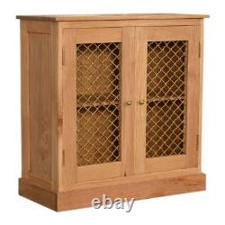 Caged Oak-ish Cabinet Solid Wood