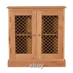 Caged Oak-ish Cabinet Solid Wood