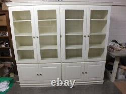 Chase Painted Range 4 Door Library Unit/ Display Dresser- F&B White Tie