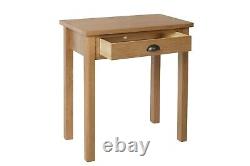 Chester Oak 1 Drawer Dressing Table Desk / Small Desk / Oak Dressing Table