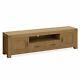 Chunky Oak Tv Stand Unit Extra Large 200cm Solid Wood Rustic Cabinet Abbey Grand