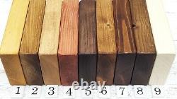 Chunky Solid Wood Rustic Radiator Mantel Shelf 7 x1,75'' Wall Brackets/ 17,5 cm