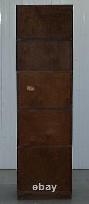 Circa 1930's Limed Oak Modular Minty Oxford Antique Stacking Legal Bookcase