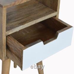 Compact Bedside Table Modern Bedroom Storage Scandi Nordic Wood Unit Nordell