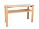 Console Table Solid Oak & Veneer Hallway Sturdy Tv Unit Stand W130 D45 H85 Cm