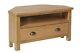 Country Oak Corner Tv Unit / Solid Wood Media Cabinet / Television Stand
