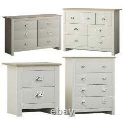 Cream Oak Traditional Bedroom Furniture Chest of Drawers