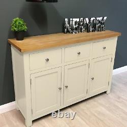 Cream Painted Oak Sideboard / Large / Cotswold /Solid Wood / Ivory / Dresser/New