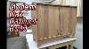 Custom Modern Cabinet Build Solid Oak Liquor Cabinet Minimalist Cabinet How To Woodworking