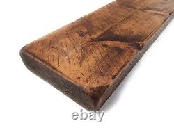 Dark Oak Floating Shelf Chunky Reclaimed Rustic Style Solid Wood 21.5cm Deep