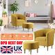 Deluxe Fabric Tub Chair Armchair Sofa Footstool Dining Living Room Office Hotel