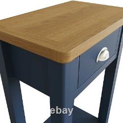 Dovedale Blue Telephone Table / Modern Hallway Console Table / Cabinet