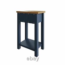 Dovedale Blue Telephone Table / Modern Hallway Console Table / Cabinet