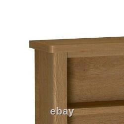 Dovedale Oak Small Bookcase / Rustic Solid Wide Book Shelf / Wooden Cabinet