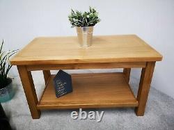 Dovedale Oak Small Coffee Table / Rustic Solid Wood Low Occasional Table