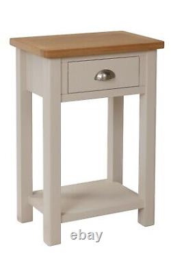 Dovedale Truffle Grey Telephone Table / Modern Hallway Console Table / Cabinet
