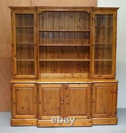 Ducal England Display Cabinet With Lights, Glass Shelves And Doors Welsh Dresser