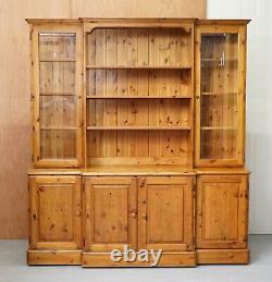 Ducal England Display Cabinet With Lights, Glass Shelves And Doors Welsh Dresser