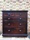 Ebony Victorian Antique Commode Chest Of Drawers