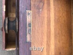 Ebony Victorian Antique Commode Chest Of Drawers