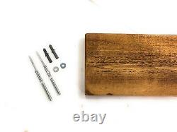 English Oak Col Thin Floating Shelf Reclaimed Rustic Style Solid Wood18.5cm Deep