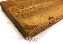 English Oak Col Thin Floating Shelf Reclaimed Rustic Style Solid Wood18.5cm Deep