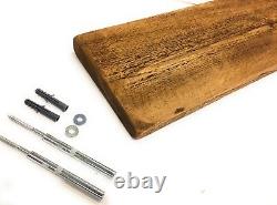 English Oak Thin Floating Shelf Reclaimed Rustic Style Solid Wood 17.5cm Deep