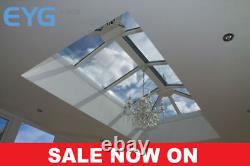 Eurocell Skypod SQUARE/Roof Lantern GOLDEN OAK or ROSEWOOD Out / WHITE In