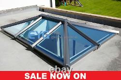 Eurocell Skypod SQUARE/Roof Lantern GOLDEN OAK or ROSEWOOD Out / WHITE In