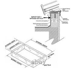 Eurocell Skypod SQUARE/Roof Lantern GOLDEN OAK or ROSEWOOD Out / WHITE In