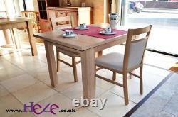 Extending dining table in oak sonoma, strong, high quality best on eBay