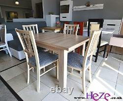 Extending table, 4 wooden chairs, sold separately or as a set, great size! SMarP
