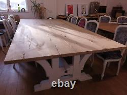 Extra wide 12-14-16-18 seat dining table, Infinity Range, solid Oak topAny colour