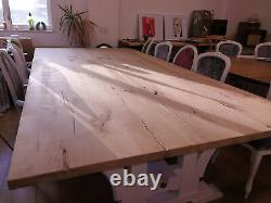 Extra wide 12-14-16-18 seat dining table, Infinity Range, solid Oak topAny colour