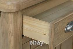 Farmhouse Oak Small 2 Door Sideboard / Solid Wood Side Cabinet Cupboard Storage