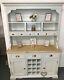 Farmhouse Welsh Dresser Traditional French Kitchen Unit With Wine Rack New