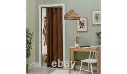 Folding Bi Fold Door Brown Oak Effect PVC Internal Concertina Door 24hr UK