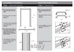 Folding Door White PVC Internal Concertina Accordion Doors Oak Effect