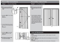 Folding Door White PVC Internal Concertina Accordion Doors Oak Effect