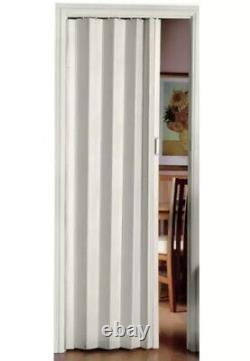 Folding Door White PVC Internal Concertina Accordion Doors Oak Effect, NEW UK