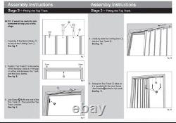 Folding Door White PVC Internal Concertina Accordion Doors Oak Effect, NEW UK