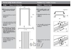 Folding Door White PVC Internal Concertina Accordion Doors Oak Effect, NEW UK