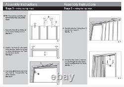 Folding Door White PVC Internal Concertina Accordion Doors Oak Effect, NEW UK