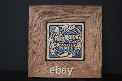 Framed Collectable Decorative Pewabic Tile NO TRANSACTIONS ON 10/25/23-5/1/24