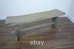 French Farmhouse Wooden Bench Handmade Solid Wood Bench