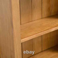 Great 6-Tier Bookcase 80x22.5x180 cm Solid Oak Wood Home