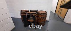 HALF Whiskey Barrel Bar Wine Rack Handmade & Recycled from Scotch Whisky Barrel